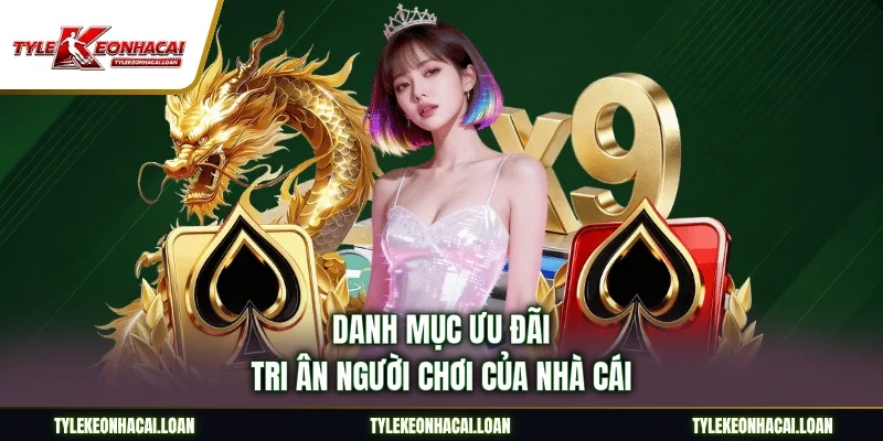 Danh mục ưu đãi tri ân người chơi của nhà cái
